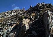 MONTE GRABIASCA (2705 m.) , alla croce dell’anticima e all’ometto della cima il 3 ottobre 2012  - FOTOGALLERY